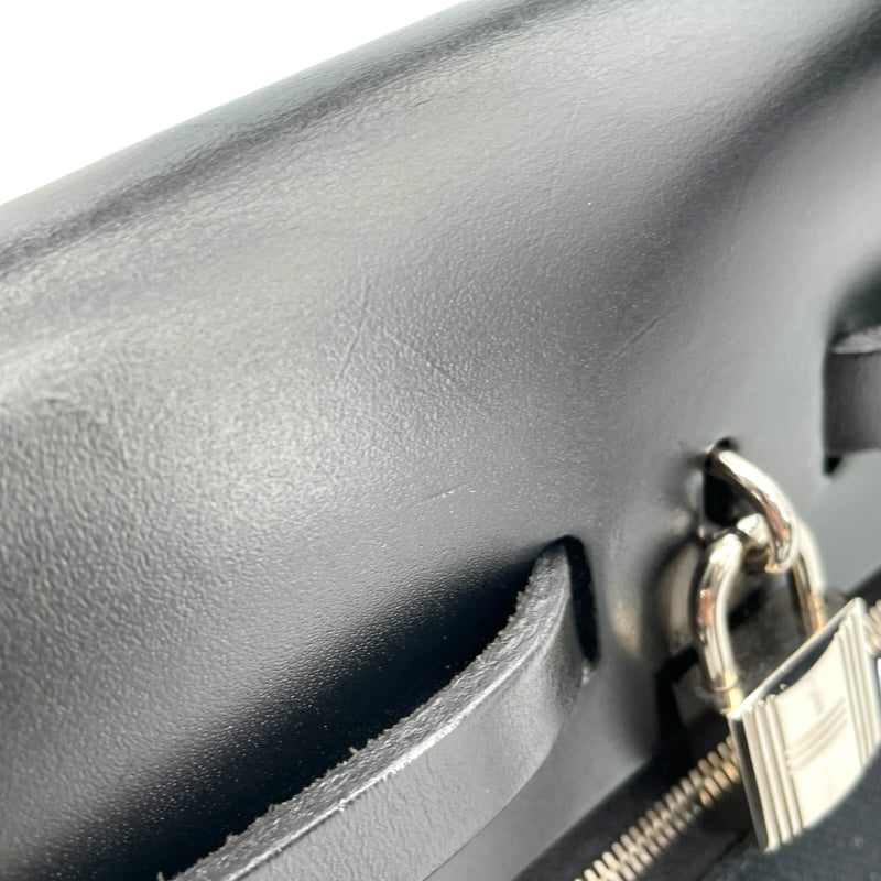 エルメス HERMES エールバッグジップPM Z刻 ブラック シルバー