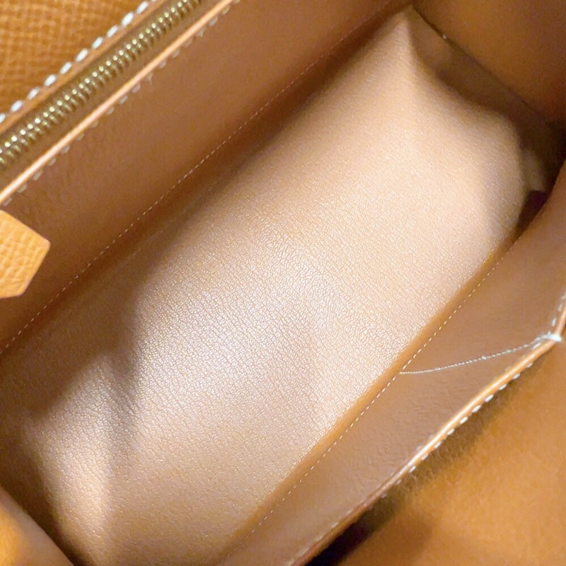 エルメス HERMES ケリー28　外縫い C刻印　(2018年製) ゴールド　ゴールド金具 ヴォーエプソン レディース ショルダーバッグ