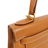 エルメス HERMES ケリー28　外縫い C刻印　(2018年製) ゴールド　ゴールド金具 ヴォーエプソン レディース ショルダーバッグ