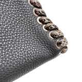 フェンディ FENDI ピーカブー　ミニ 8BN244 グレー　シルバー金具 カーフ/パイソン レディース ハンドバッグ