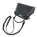 フェンディ FENDI ピーカブー　ミニ 8BN244 グレー　シルバー金具 カーフ/パイソン レディース ハンドバッグ