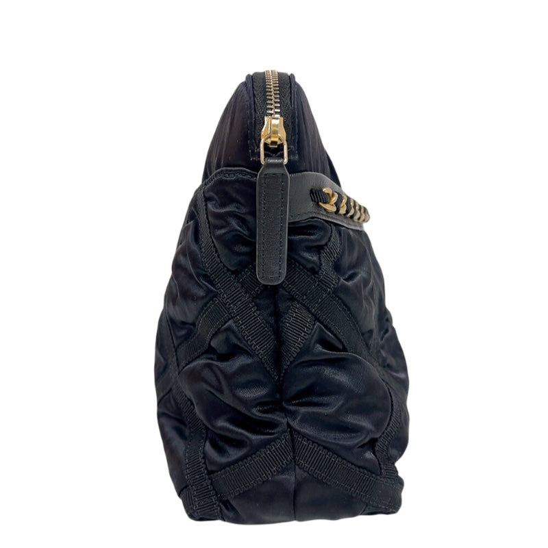 シャネル CHANEL マトラッセグログラントート ブラック　ゴールド金具 ナイロン/レザー レディース トートバッグ