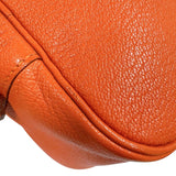 エルメス HERMES プリュムエラン28 □I刻印　(2005年製)　 オレンジ　シルバー金具 シェーブル レディース ハンドバッグ