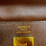 エルメス HERMES ケリー35 □A刻印　(1997年製) ショコラ　ゴールド金具 クシュベル レディース ハンドバッグ