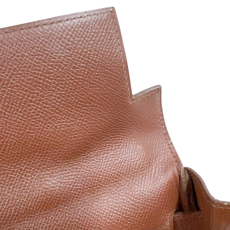 エルメス HERMES ケリー35 □A刻印　(1997年製) ショコラ　ゴールド金具 クシュベル レディース ハンドバッグ