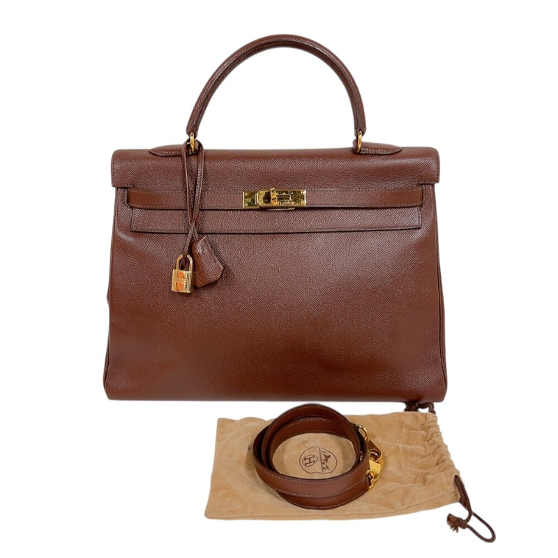 【美品】HIGH-CLASS ハンドバッグ 35 南京錠 ゴールド金具 カーキ 美品】HIGH-CLASS ハンドバッグ 35 南京錠 ゴールド金具 カーキ