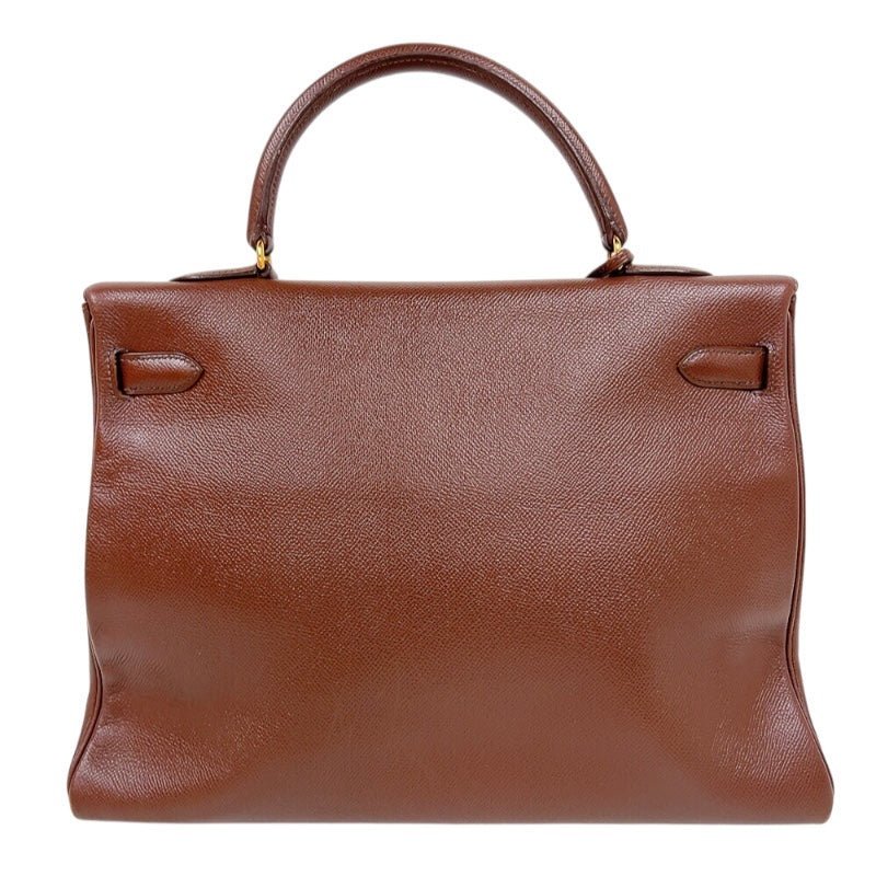 エルメス HERMES ケリー35 □A刻印　(1997年製) ショコラ　ゴールド金具 クシュベル レディース ハンドバッグ