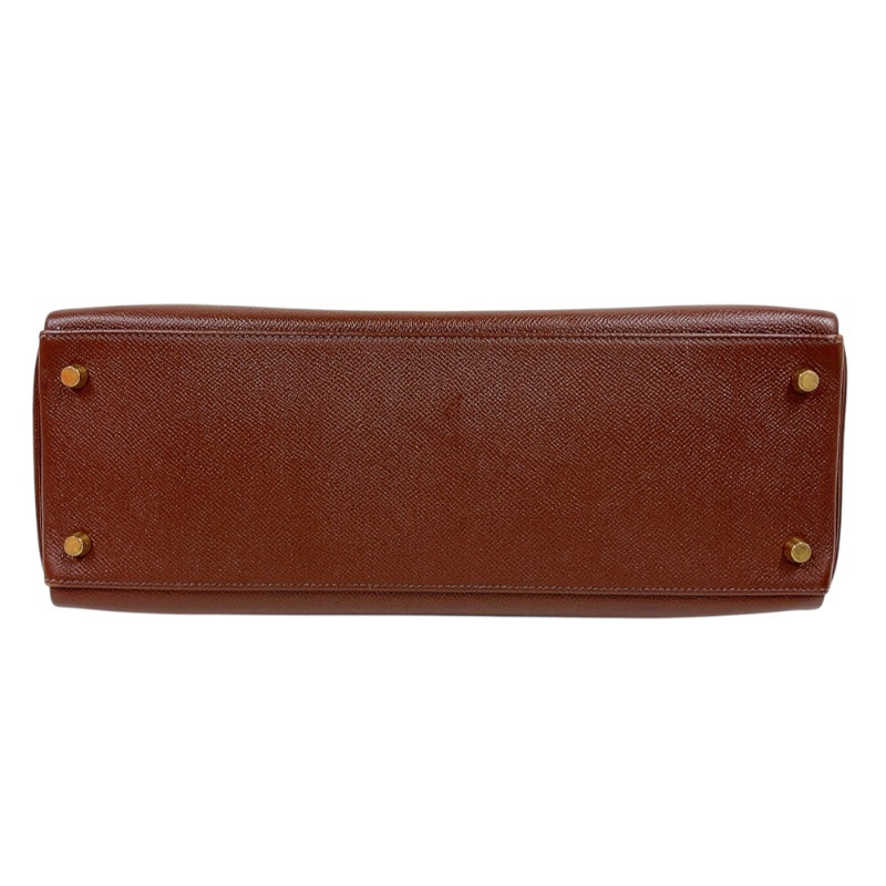 エルメス HERMES ケリー35 □A刻印　(1997年製) ショコラ　ゴールド金具 クシュベル レディース ハンドバッグ