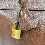 エルメス HERMES ケリー35 □A刻印　(1997年製) ショコラ　ゴールド金具 クシュベル レディース ハンドバッグ
