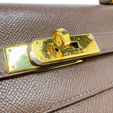 エルメス HERMES ケリー35 □A刻印　(1997年製) ショコラ　ゴールド金具 クシュベル レディース ハンドバッグ
