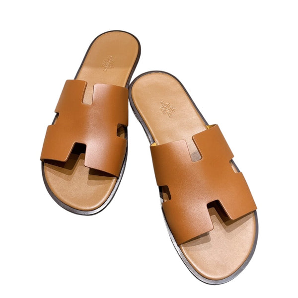 エルメス HERMES イズミールフラットサンダル H041141Z レザー メンズ サンダル