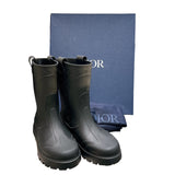 クリスチャン・ディオール Christian Dior オブリーク総柄ガーデンレインブーツ 3B0338ZWJ ラバー メンズ ブーツ
