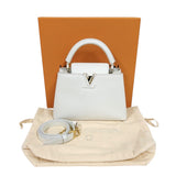 ルイ・ヴィトン LOUIS VUITTON カプシーヌBB M55832 ホワイト　ゴールド金具 トリヨンレザー レディース ショルダーバッグ