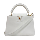 ルイ・ヴィトン LOUIS VUITTON カプシーヌBB M55832 ホワイト　ゴールド金具 トリヨンレザー レディース ショルダーバッグ