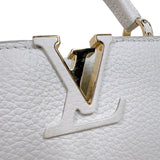 ルイ・ヴィトン LOUIS VUITTON カプシーヌBB M55832 ホワイト　ゴールド金具 トリヨンレザー レディース ショルダーバッグ
