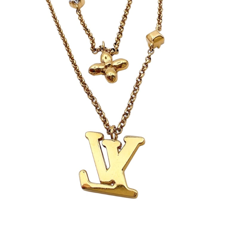 LOUIS VUITTON ルイヴィトン ネックレス・レディ LV ルイ・ヴィトン LOUIS VUITTON ネックレス レディLV メタル/GP