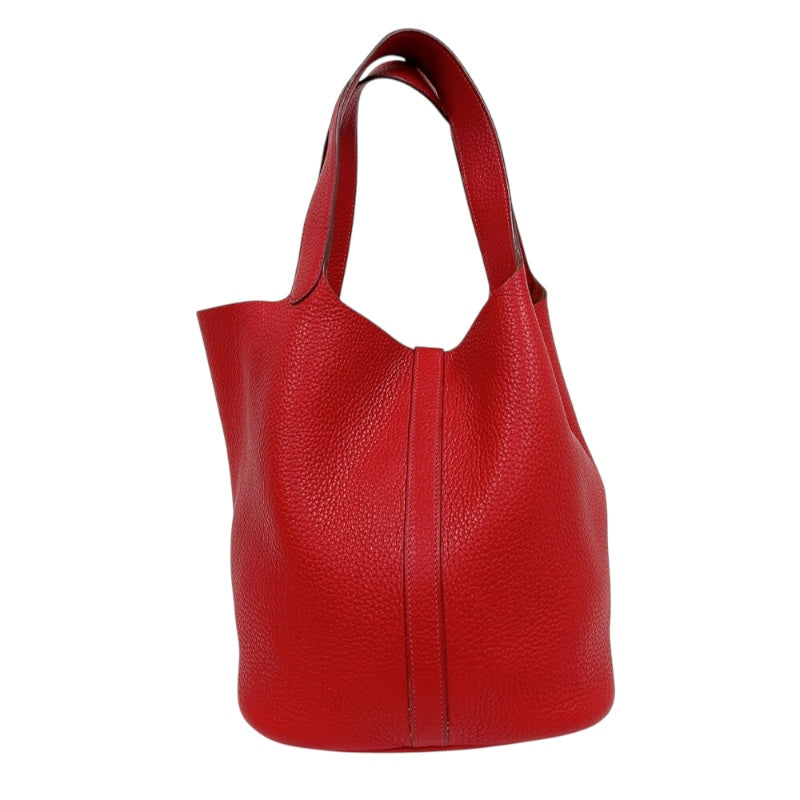 エルメス HERMES ピコタンロックGM □R刻印　(2014年製) ルージュカザック シルバー金具 トリヨンクレマンス レディース ハンドバッグ