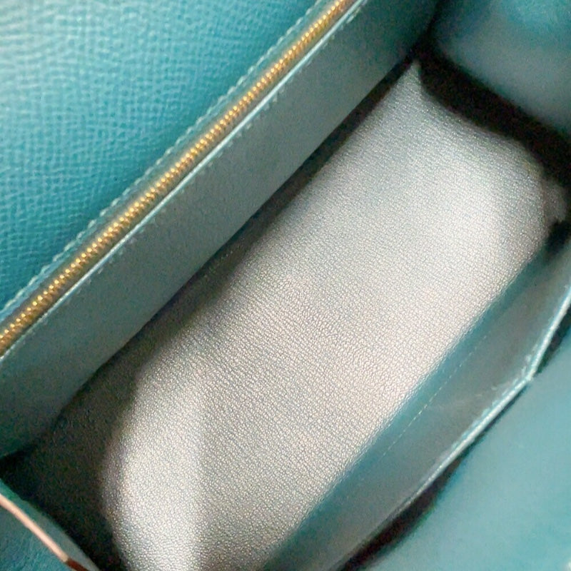 エルメス HERMES ケリー28 外縫い D刻印　(2019年製) ヴェールヴォスフォール ゴールド金具 ヴォーエプソン レディース ハンドバッグ
