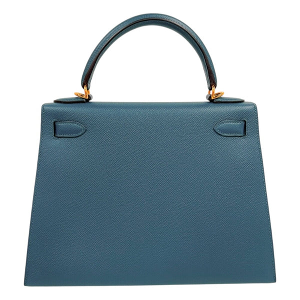 エルメス HERMES ケリー28 外縫い D刻印　(2019年製) ヴェールヴォスフォール ゴールド金具 ヴォーエプソン レディース ハンドバッグ