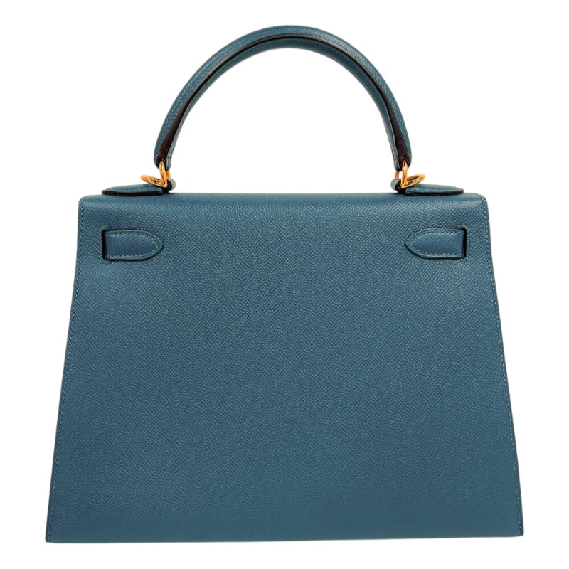 Sale エルメス HERMES ケリーヴォーエプソン　正規品 エルメス ケリー28 セリエ ヴォーエプソン ブラック シルバー