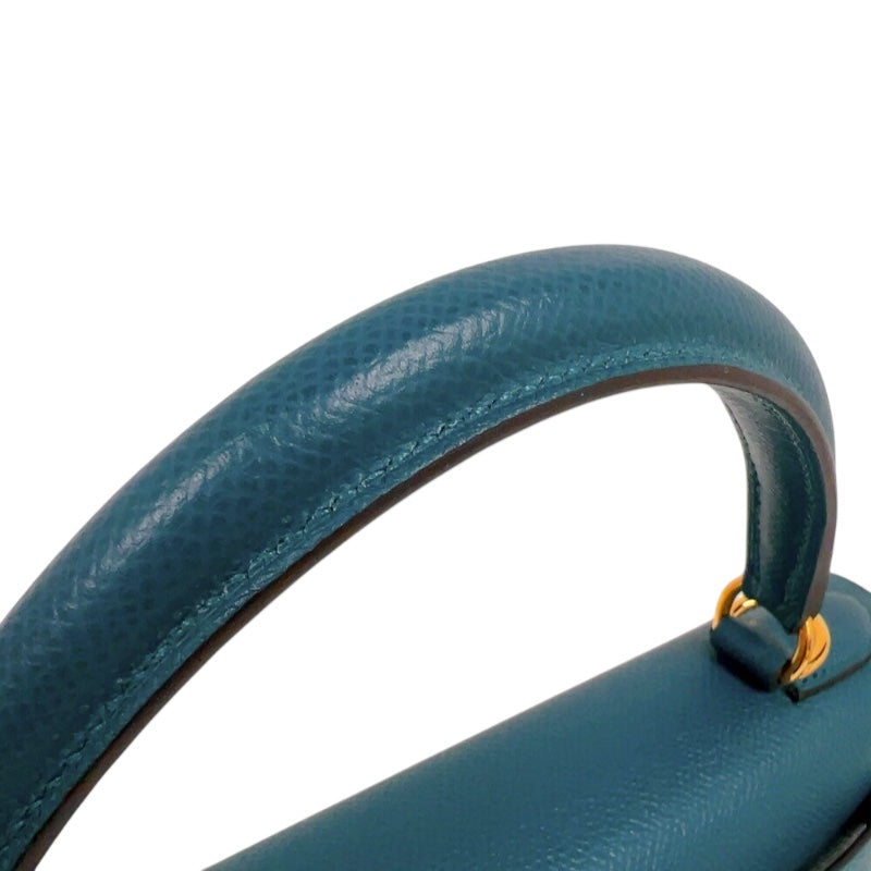 エルメス HERMES ケリー28 外縫い D刻印　(2019年製) ヴェールヴォスフォール ゴールド金具 ヴォーエプソン レディース ハンドバッグ