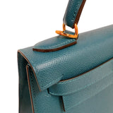 エルメス HERMES ケリー28 外縫い D刻印　(2019年製) ヴェールヴォスフォール ゴールド金具 ヴォーエプソン レディース ハンドバッグ