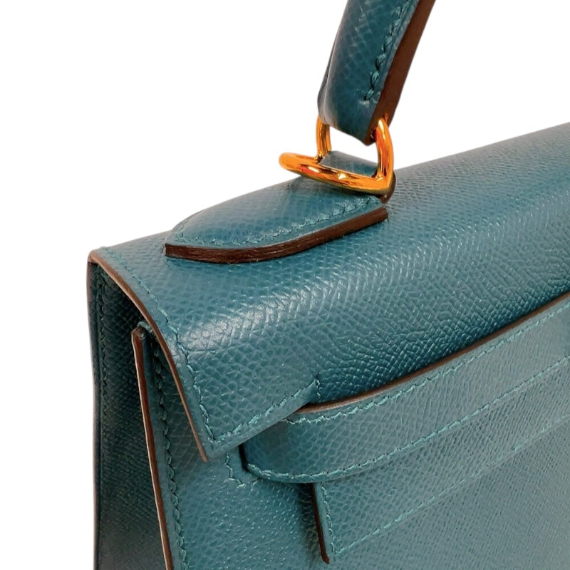 エルメス HERMES ケリー28 外縫い D刻印　(2019年製) ヴェールヴォスフォール ゴールド金具 ヴォーエプソン レディース ハンドバッグ