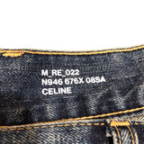 セリーヌ CELINE ミッドナイトサファイアデニムパンツ 2N946676X ブルー デニム デニム レディース デニムパンツ