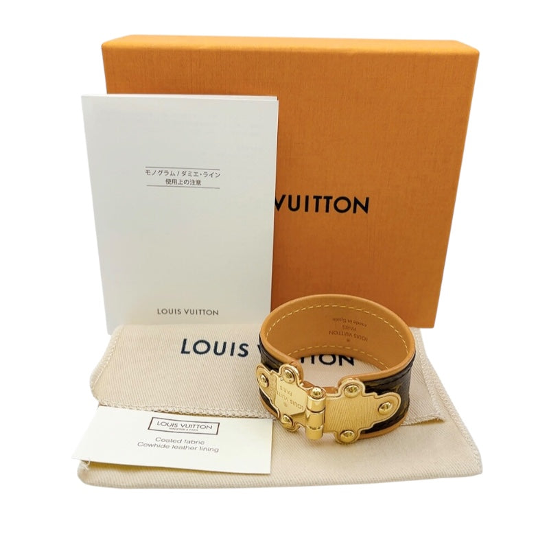 LOUIS VUITTON ブレスレット　ブラウン　モノグラム　未使用に近い ルイ・ヴィトン LOUIS VUITTON ブラスレセイブイット ブラウン