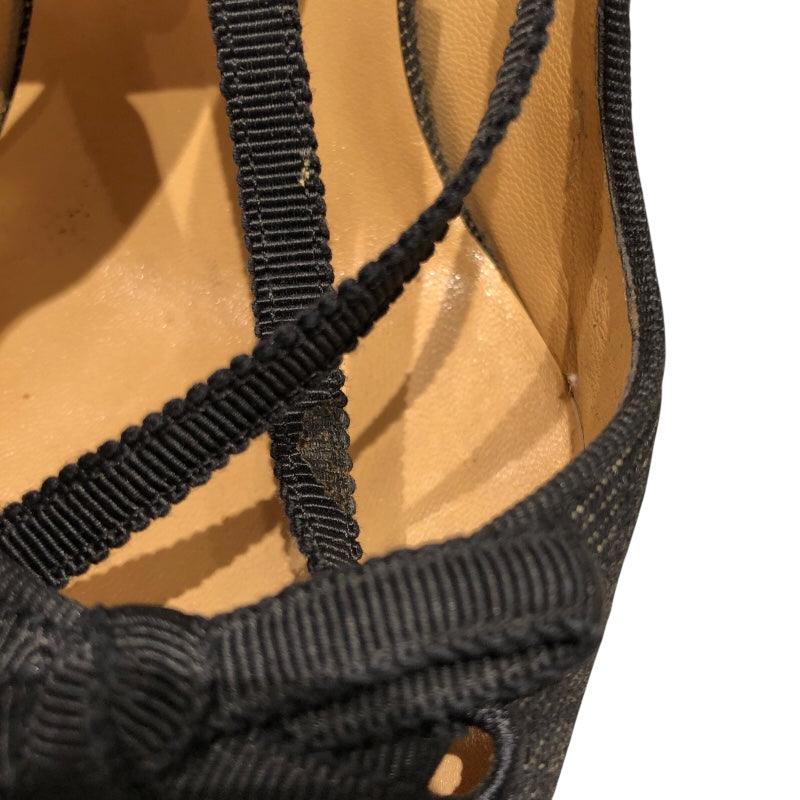 シャネル CHANEL ココマーク詩集デニムパンプス ブルー デニム レディース パンプス