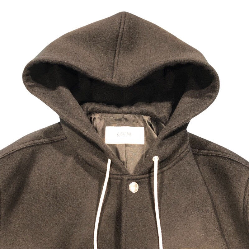 セリーヌ CELINE ワッペンロゴフーディロングコート RV03U1025 ウール メンズ その他アウター