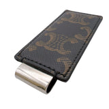 セリーヌ CELINE トリオンフマネークリップ ブラウン PVC ユニセックス マネークリップ