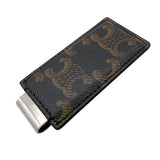 セリーヌ CELINE トリオンフマネークリップ ブラウン PVC ユニセックス マネークリップ