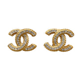 シャネル CHANEL ココマークイヤリング ゴールド メタル　ラインストーン アクセサリー