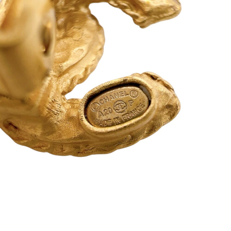 シャネル CHANEL ココマークイヤリング ゴールド メタル　ラインストーン アクセサリー