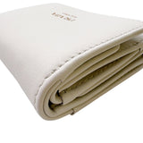 プラダ PRADA ロゴコンパクトウォレット 1MH043 ホワイト レザー レディース 三つ折り財布