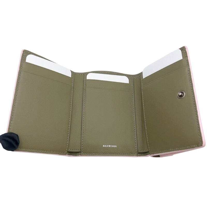 バレンシアガ BALENCIAGA ENVELOPE　ミニウォレット 736730 レザー ユニセックス 三つ折り財布