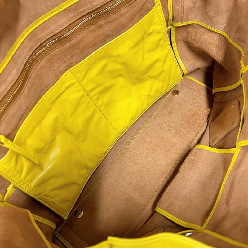 ボッテガ・ヴェネタ BOTTEGA VENETA ザアルコト―ト イエロー レザー レディース ショルダーバッグ