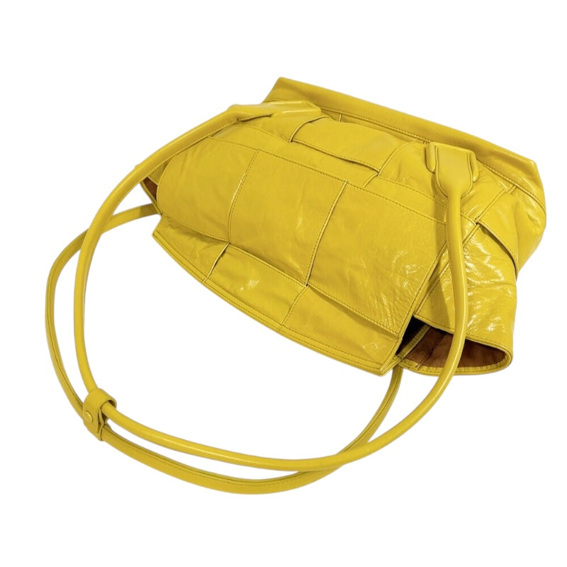 ボッテガ・ヴェネタ BOTTEGA VENETA ザアルコト―ト イエロー レザー レディース ショルダーバッグ