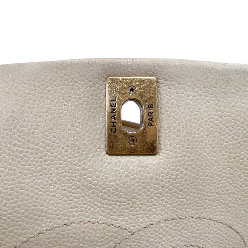 シャネル CHANEL マトラッセ　ココマーク2WAYチェーンショルダー アイボリー マットキャビア レディース ショルダーバッグ