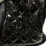 シャネル CHANEL ボーイシャネル チェーントート ブラック パテントレザー レディース ショルダーバッグ