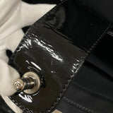 シャネル CHANEL ボーイシャネル チェーントート ブラック パテントレザー レディース ショルダーバッグ