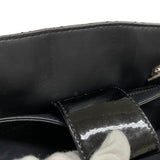 シャネル CHANEL ボーイシャネル チェーントート ブラック パテントレザー レディース ショルダーバッグ