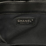シャネル CHANEL ボーイシャネル チェーントート ブラック パテントレザー レディース ショルダーバッグ