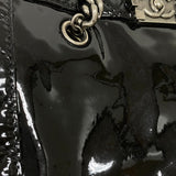 シャネル CHANEL ボーイシャネル チェーントート ブラック パテントレザー レディース ショルダーバッグ