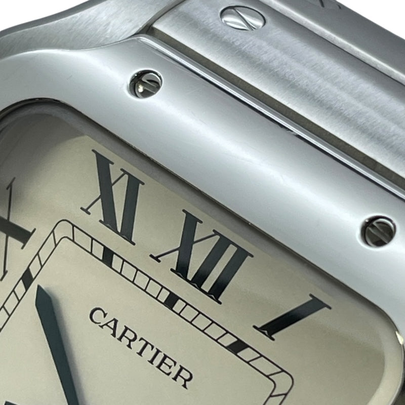 カルティエ Cartier サントス ドゥ カルティエ LM WSSA0018 シルバー SS 自動巻き メンズ 腕時計