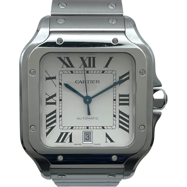 カルティエ Cartier サントス ドゥ カルティエ LM WSSA0018 シルバー SS 自動巻き メンズ 腕時計
