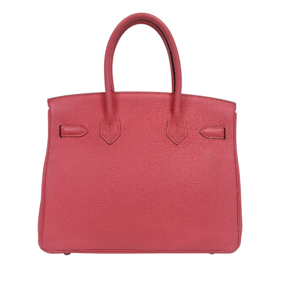 エルメス HERMES バーキン30 □Q刻　(2013年製) ローズリップスティック　シルバー金具 トゴ レディース ハンドバッグ