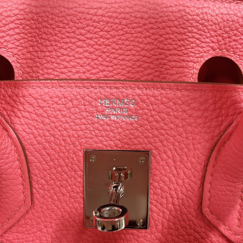エルメス HERMES バーキン30 □Q刻　(2013年製) ローズリップスティック　シルバー金具 トゴ レディース ハンドバッグ