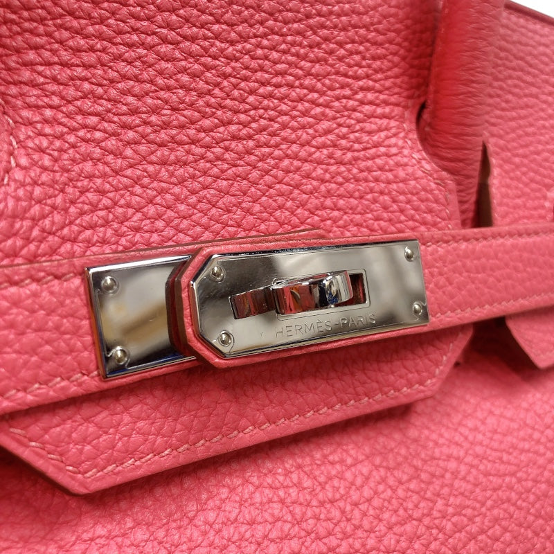 エルメス HERMES バーキン30 □Q刻　(2013年製) ローズリップスティック　シルバー金具 トゴ レディース ハンドバッグ